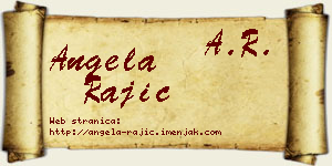 Angela Rajić vizit kartica